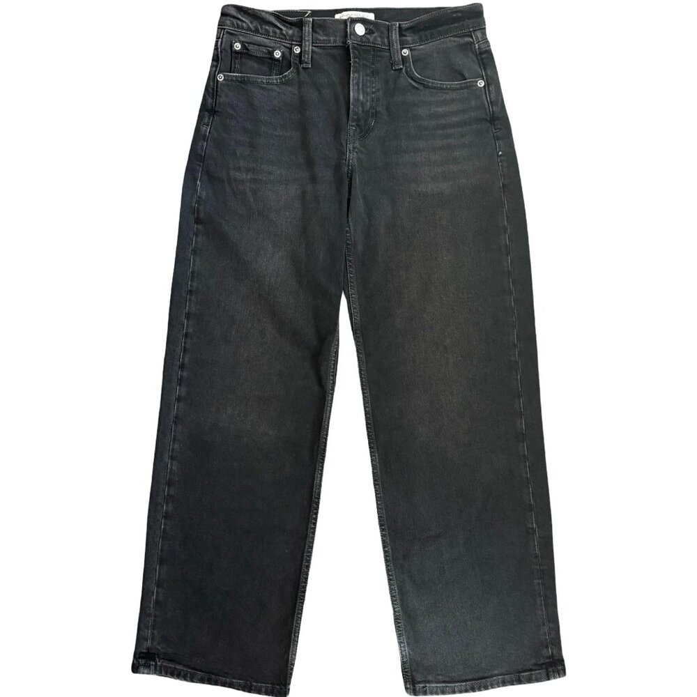 NWOT Banana Republic Mid-Rise 90s Loose Jean, Washed Black, Size 25 - Picture 3 of 5